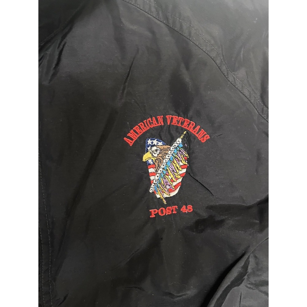 American Veteran Served Embroidered Jacket Men's XL Black- Personalized - Picture 3 of 10